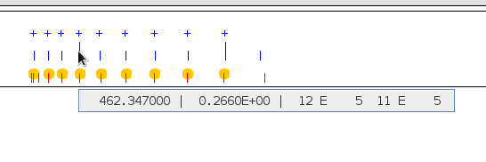 popup menu in data area